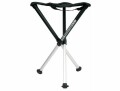 Walkstool Dreibeinhocker Comfort 55 cm Schwarz/Silber, Tiefe: 37.5 cm