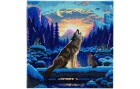 CRAFT Buddy Bastelset Crystal Art Kit Howling Wolves 30 x