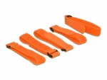 DeLock Klettkabelbinder mit Schlaufe Orange 300 mm x 20