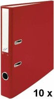 BÜROLINE Ordner 4cm 670090 rot, 10 Stück A4, Kein