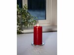 Star Trading LED-Kerze Pillar Flamme Flow, 17.5 cm, Rot, Betriebsart