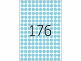 HERMA Vielzweck-Etiketten 2213 Ø 8 mm, Blau, 32 Blatt