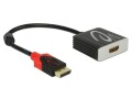 DeLock Adapter 4K, 60Hz DisplayPort - HDMI, Kabeltyp: Adapter