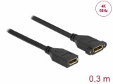 DeLock Verlängerungskabel DisplayPort - DisplayPort, 0.3 m