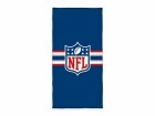 Herding Duschtuch NFL 75 x 150 cm, Blau/Grau/Rot, Natürlich