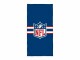 Herding Duschtuch NFL 75 x 150 cm, Blau/Grau/Rot, Natürlich