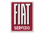 Nostalgic Art Haftmagnet Fiat Servizio 1 Stück, Rot/Weiss, Detailfarbe