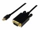 StarTech.com - 15 ft Mini DisplayPort to VGA Adapter Cable - mDP to VGA Video Converter - Mini DP to VGA Cable for Mac/PC 1920x1200 - Black (MDP2VGAMM15B)