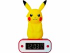 Teknofun Wecker Pikachu mit LED-Lampe, Detailfarbe: Gelb, Rot