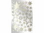 Braun + Company Weihnachtssticker Metallicsterne, Silber