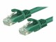 StarTech.com - 1.5m CAT6 Ethernet Cable, 10 Gigabit Snagless RJ45 650MHz 100W PoE Patch Cord, CAT 6 10GbE UTP Network Cable w/Strain Relief, Green, Fluke Tested/Wiring is UL Certified/TIA - Category 6 - 24AWG (N6PATC150CMGN)