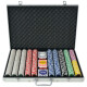 vidaXL Poker Set mit 1.000 Laserchips