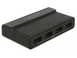 DeLock USB-Hub 64053 4x USB-A, Stromversorgung: Netzteil, Anzahl