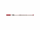 STABILO Fasermaler Pen 68 brush Dunkelrot, Set: Nein, Effekte