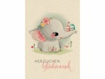 Natur Verlag Glückwunschkarte Vintage Elefant 17.5 x 12.2 cm