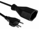 FURBER.power Verlängerungskabel T13-T12 0.2 m Schwarz, Anzahl Leiter