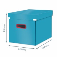 Leitz Click&Store Cube Gross 5347-00-61 320x310x360m blau, Kein