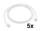 Apple USB-C Ladekabel, 1m, Bulk - 5er Pack
