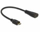 DeLock Mini-HDMI - HDMI Adapter, 20cm