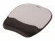 Fellowes Memory Foam - Mouse pad with wrist pillow - silver