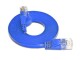 SLIM Slimpatchkabel Cat 6, UTP, 0.1 m, Blau, Detailfarbe