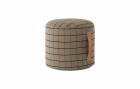 OYOY Pouf Grid klein, H38 x D40 cm, 100% Baumwolle