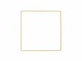 Rico Design Metallquadrat 20 cm Gold 1 Stück, Kranz Art