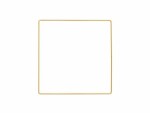 Rico Design Metallquadrat 20 cm Gold 1 Stück, Kranz Art