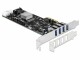 DeLock - PCI Express Card > 4 x external USB 3.0 Quad Channel