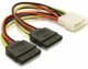 DeLock Y-Stromkabel Molex - 2x SATA 16 cm, Kabeltyp