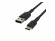 BELKIN USB-C/USB-A CABLE PVC 2M BLACK  NMS