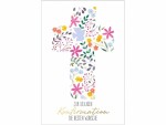 Susy Card Glückwunschkarte Konfirmation 11.5 x 17 cm, Blütenkreuz