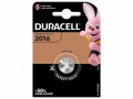 Duracell Knopfzelle Lithium CR2016 2 Stück, Batterietyp