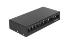 DeLock Gehäuse Keystone Patchpanel 12 Port Schwarz