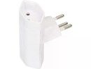 Max Hauri Abzweigstecker 2x T13 T-Form, Weiss, Detailfarbe: Weiss