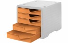 Styro Schubladenbox Styroswingbox Lichtgrau/Aprikose, Anzahl