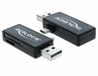 DeLOCK - Micro USB OTG Card Reader + USB A male