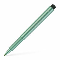 FABER-CASTELL Pitt Artist Pen 1,5mm 167394 grün-metallic, Kein