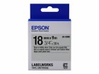 Epson LabelWorks LK-5SBE - Schwarz auf Silber (matt)