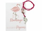 Glorex Motivkarte inkl. Freundschaftsband Flamingo, Papierformat