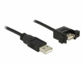 DeLock USB2.0 Einbaukabel, A -A, 25cm, SW