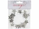 INGES CHRISTMAS DECOR Weihnachtsschmuck Girlande mit Sternen 2 m, Silber