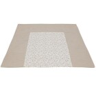Ullenboom Wickelauflagen-Bezug 75x85cm, Waffel Floral Sand