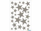 Herma Stickers Weihnachtssticker Sterne 1 Blatt à 27 Sticker, Silber