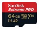 SanDisk Ext PRO microSDXC 64GB+SD 200MB/s