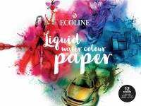 TALENS Papier Ecoline Mix 24x32cm 91582430 290g 12 Blatt