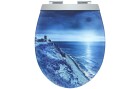 diaqua® Toilettensitz Menton Night Beach Absenkautomatik, Blau