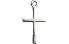 Creativ Company Anhänger Kreuz 20 Stück, Detailfarbe: Silber