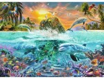 Ravensburger Puzzle Die Unterwasserinsel, Motiv: Landschaft / Natur