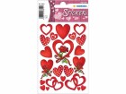 Herma Stickers Motivsticker Herzen und Rosen, 3 Blatt, Motiv: Rosen